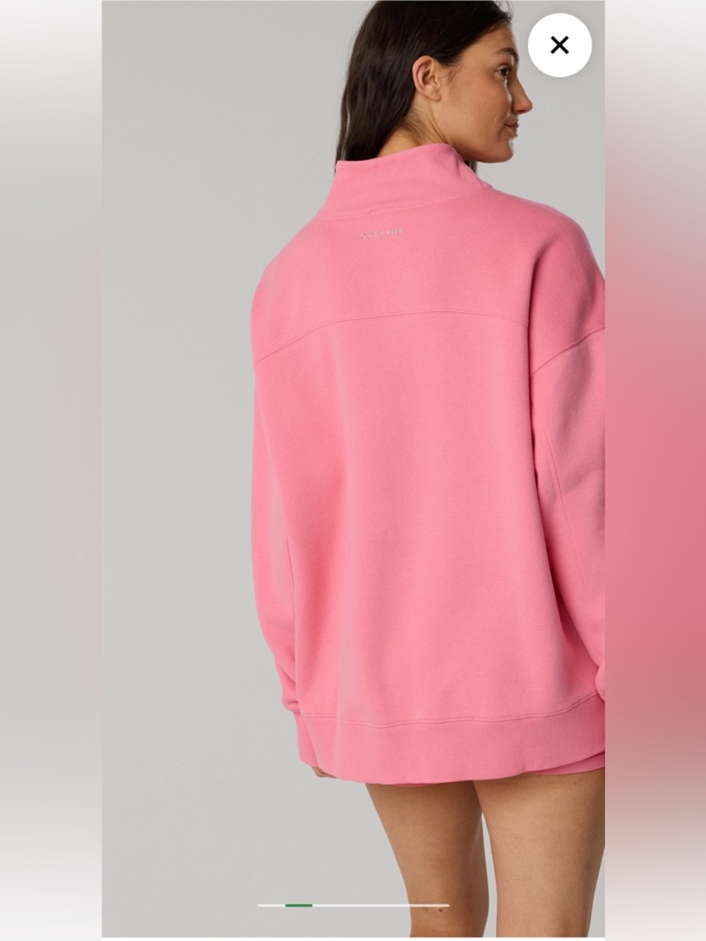 NWT aerie Offline Cloud Fleece Oversized Mockneck Sweatshirt Size XS - Picture 2 of 2